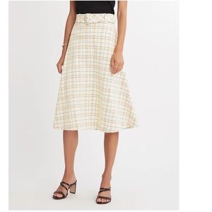 Checked Belted Full Skirt 
Style #:543971
